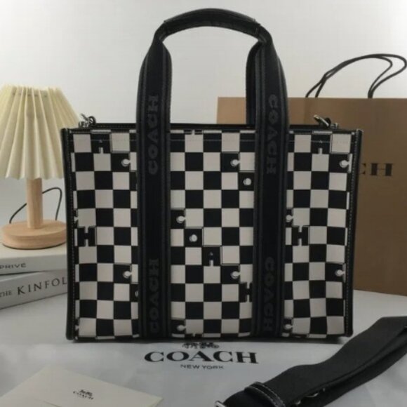 COACH Checkerboard Smith Tote Bag - Picture 1 of 10